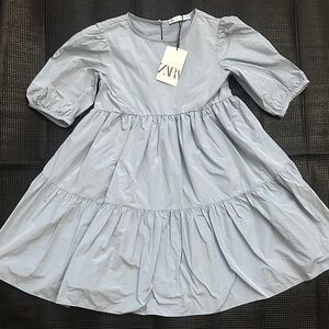 Zara Girls Sky Blue Dress